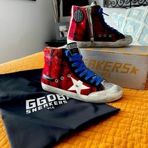 Golden Goose Francy Wool Plaid 36